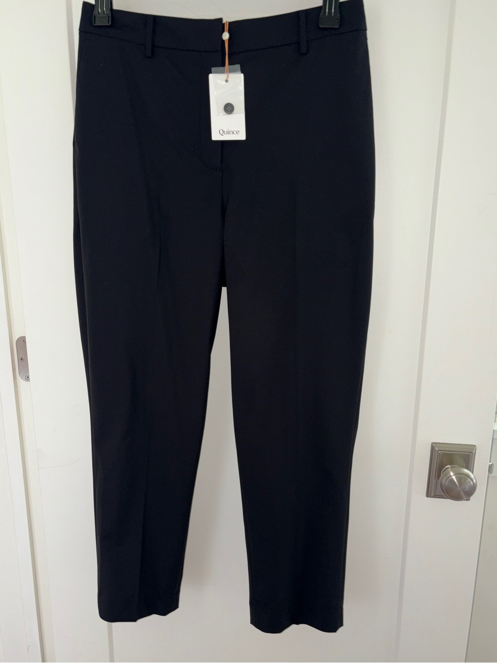 NWT Italian Wool slim leg ankle pants women's sz 12 black